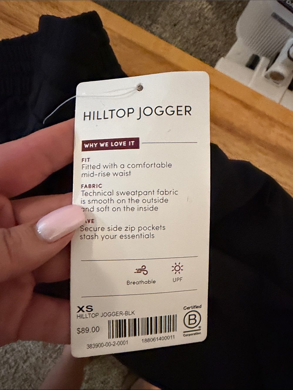 Athleta Hilltop Jogger in Black